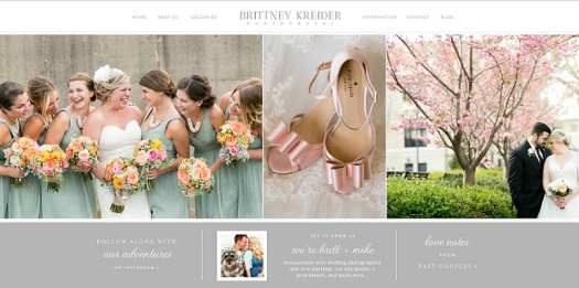 A Tonic Site Shop Rebrand for Brittney Kreider Photography